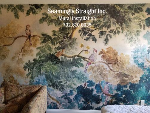 Las Vegas Mural, Wallpaper, Wall covering, Installation ,Hanger, Installer, contractor,2017