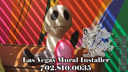 (A_Las_Vegas_Wallpaper_Installer,_Large_Plant_Bright_Colors-_Botanical_Mural,_Installation,Wallpaper,_2022.