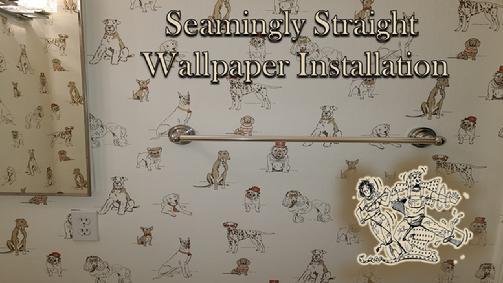 Dogs-_Puppies-_Animals-_Bathroom-red_hats-_Mural_and_Wallpaper_Installation-Las_Vegas_Nevada-Seamingly_Straight_Inc_Installer_Hanger_of_Murals