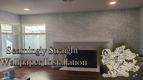 Flamingo-Bird-Blue-Mural_and_Wallpaper_Installation_6_Las_Vegas_Nevada-Seamingly_Straight_Inc_Installer_Hanger_of_Murals