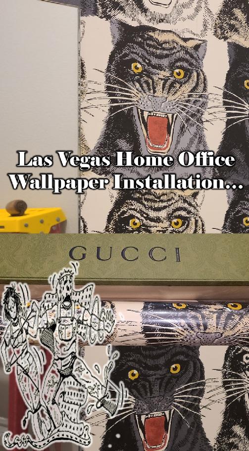 Las_Vegas_Wallpaper,_Gucci_Home_Office_Renovations,_Wallpaper_Gucci_Tigers_Animals_Summerlin_Installation_Company_2022