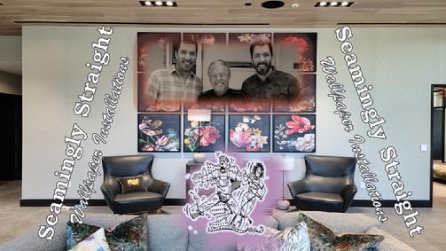 A Las Vegas Seamingly_Straight_Installs_murals_wall_coverings_and_wallpaper_in_Las_Vegas_On_The_StripTurnberry_Place_Turnberry_Towers_and_Summerlin_Homes_2022
