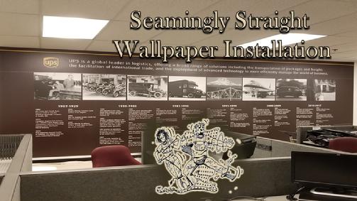 UPS_Mural_and_Wallpaper_Installation_3_Las_Vegas_Nevada-Seamingly_Straight_Inc_Installer_Hanger_of_Murals