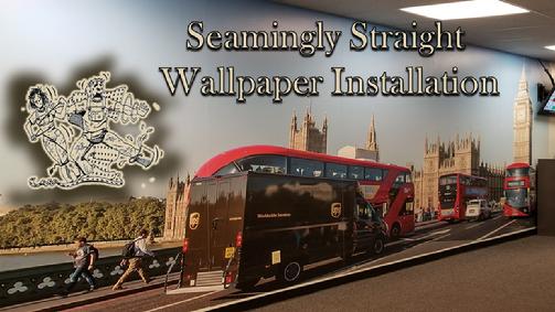 UPS_Mural_and_Wallpaper_Installation_4_Las_Vegas_Nevada-Seamingly_Straight_Inc_Installer_Hanger_of_Murals