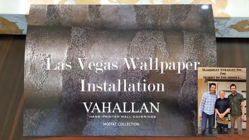 Vallhallan wallpaper installation Las Vegas Nevada